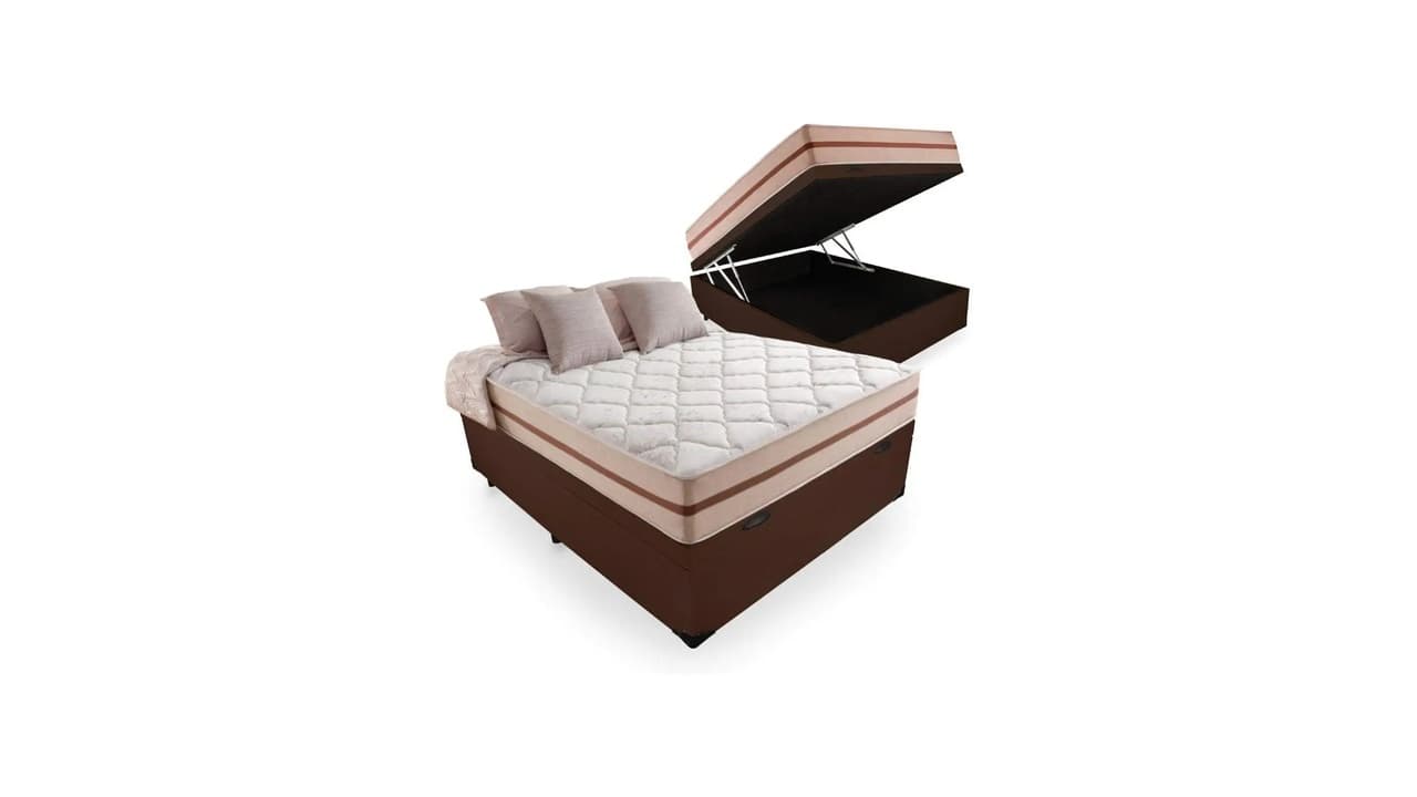 Melhor Cama Casal Box com Baú: 7 Opções de Molas e Espuma para Espaço Extra
