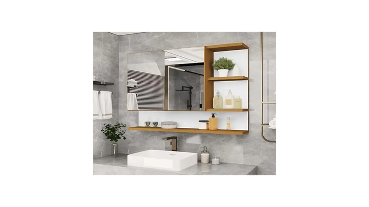 Melhor Espelheira para Banheiro: 8 Modelos com Nichos e Organização Perfeita