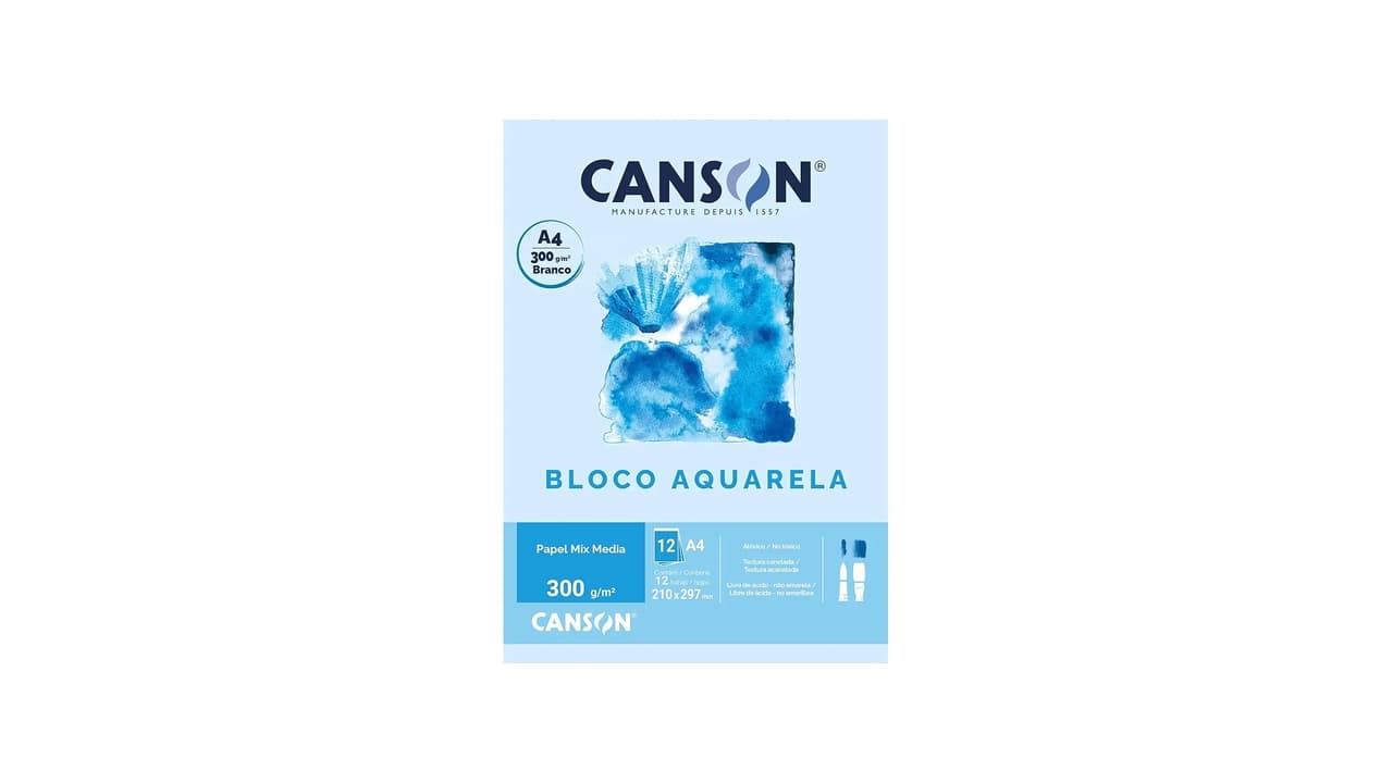 Melhor Papel Canson: 8 Opções para Aquarela, Desenho e Técnico
