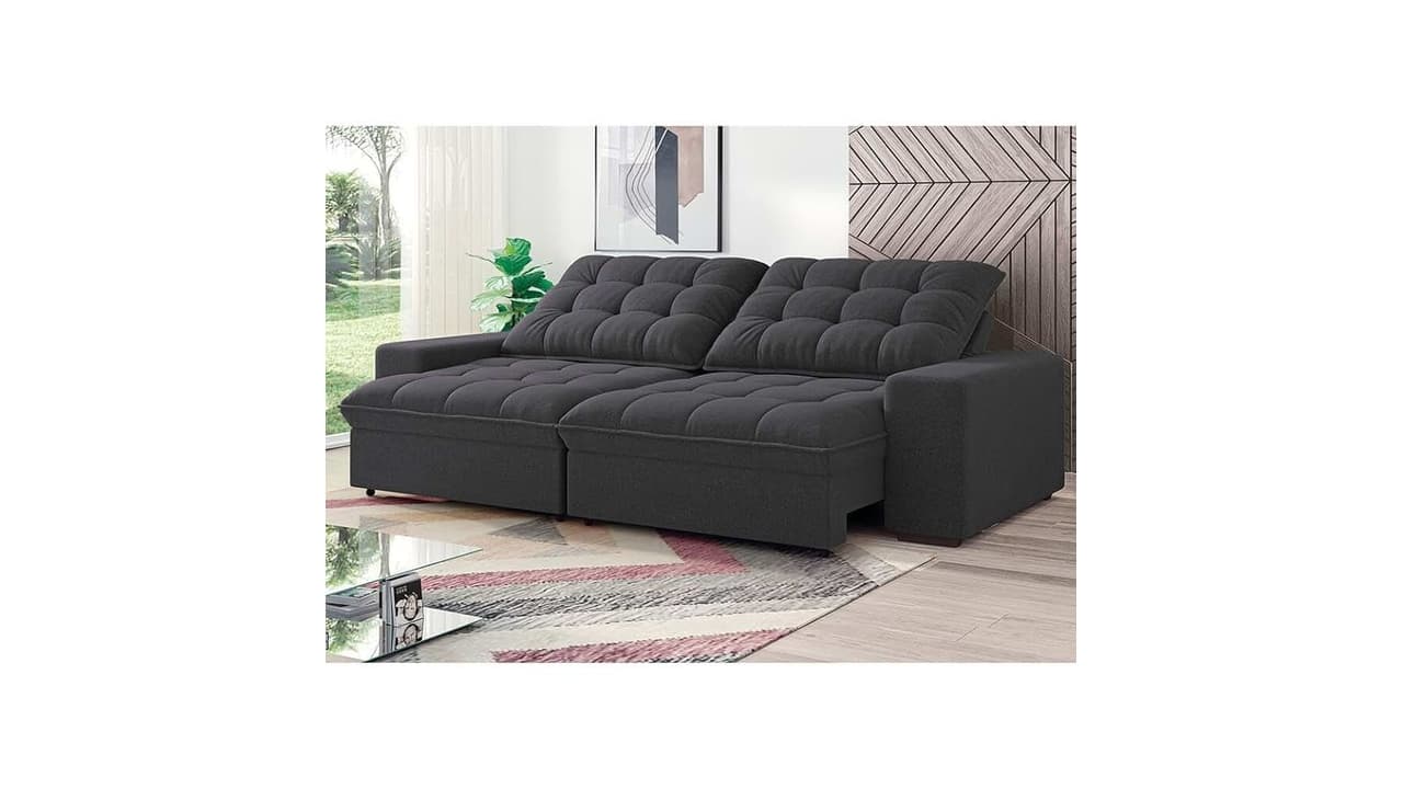 Melhor Sofá de 4 Lugares: 10 Modelos Retrátil com Design e Conforto Superior