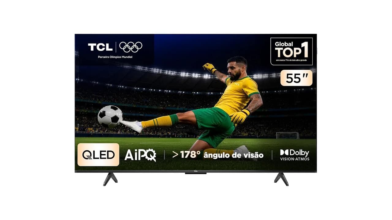 Melhor TV QLED 55 polegadas: 7 Modelos com 4K, 144Hz e Dolby Vision